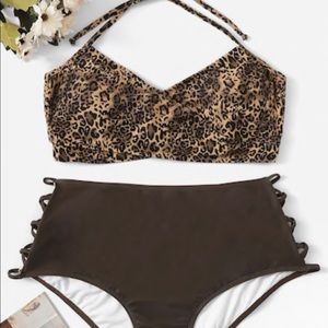Plus Leopard bikini